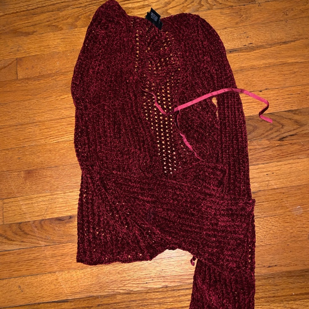 Vintage wine cardigan